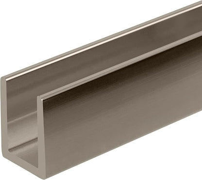 Brixwell SDCD38PN-CCP18-XCP50 Polished Nickel 3/8" Fixed Panel Shower Door Deep - Image 5