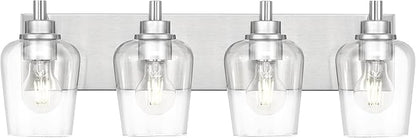 METWET Bathroom Light Fixtures, 4-Light Modern Vanity Light by Metwet