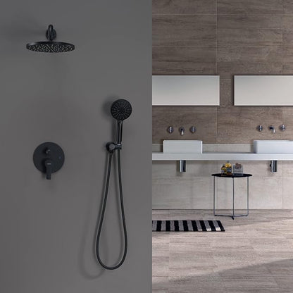Iriber Shower System Wall Mounted Shower Faucet Mixer Set - Image 2
