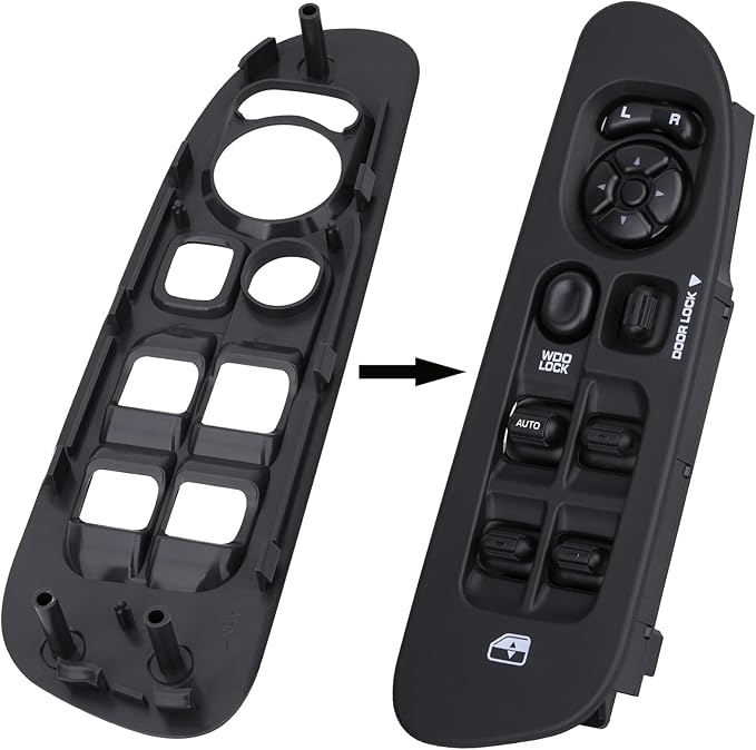 Obaee Driver & Passenger Door Window Control Switch Panel Bezel Compatible - Image 6