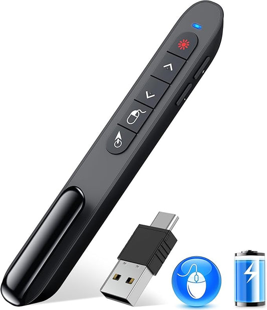 2 in 1 USB Type C Wireless Presenter Remote by TITIANCOOLPresenter
