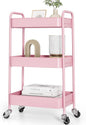 TOOLF 3-Tier Metal Rolling Cart by TOOLF