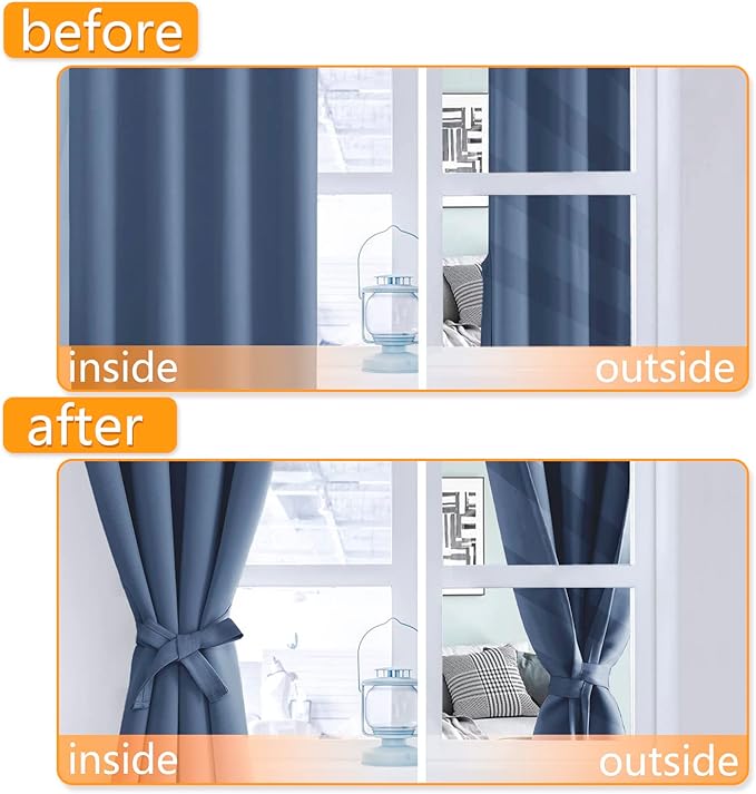 Hiasan Short Blackout Curtains for Bedroom - Image 5