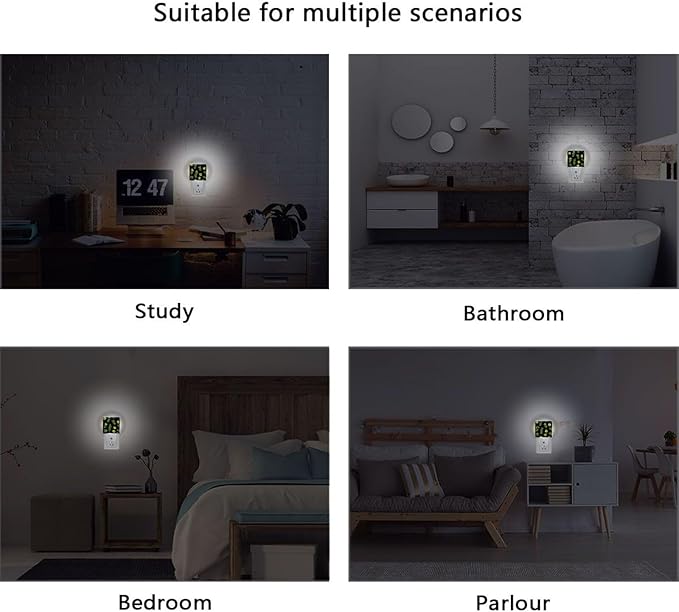 Pigsaly Led Night Light Cartoon Pickle Ball Night Light Plug in Wall Lamp Smart - Image 6