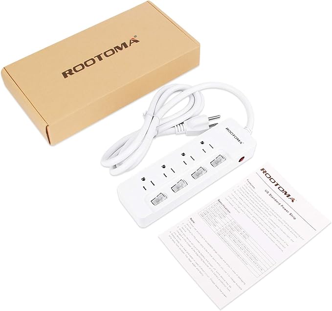 Appliance Extension Cord with Individual Switches on Off - 6 FT - Image 8