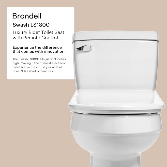 Brondell LS1800-RW Swash Electric Bidet Toilet Seat - Image 5