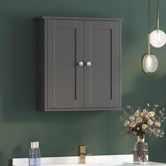 Black Bathroom Wall Cabinet, Medicine Cabinet Over Toilet, Bathroom Cabinet by Mepplzian