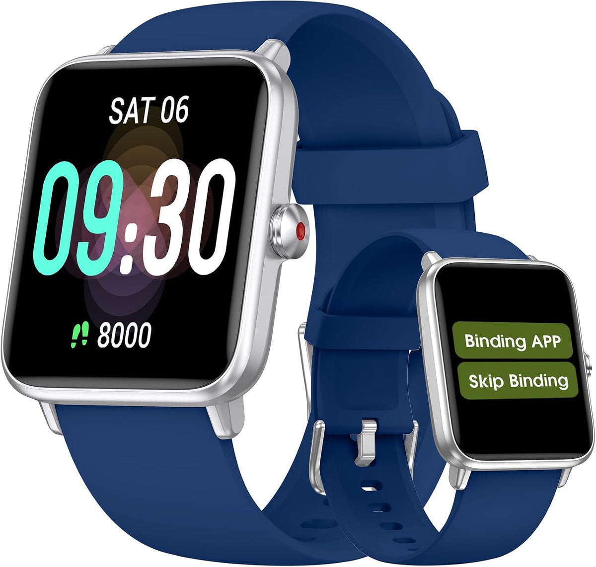 pedometer watch senior friendly no app no phone, main product view