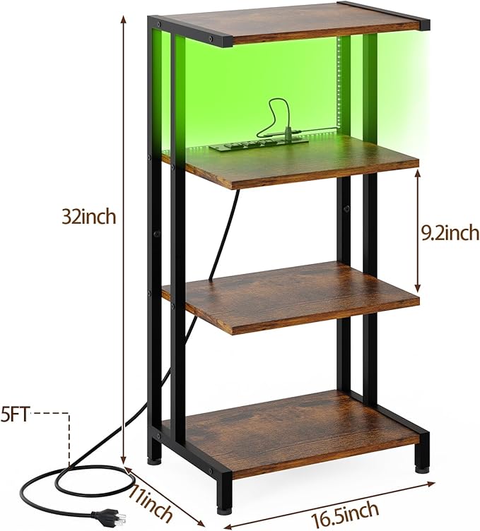 X-cosrack 16.5" Small 4-Tier AV Media Stand - Image 2