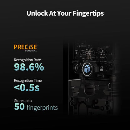 Aqara Smart Lock U100, Fingerprint Keyless Entry Door Lock - Image 2