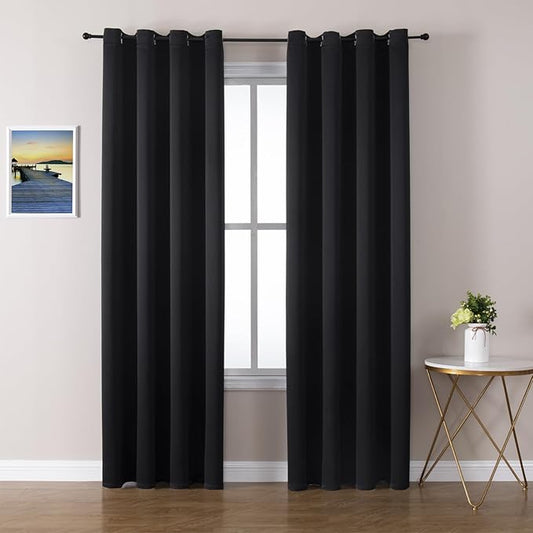 ChrisDowa Blackout Curtains 108 Inches Long 2 Panels Set by ChrisDowa