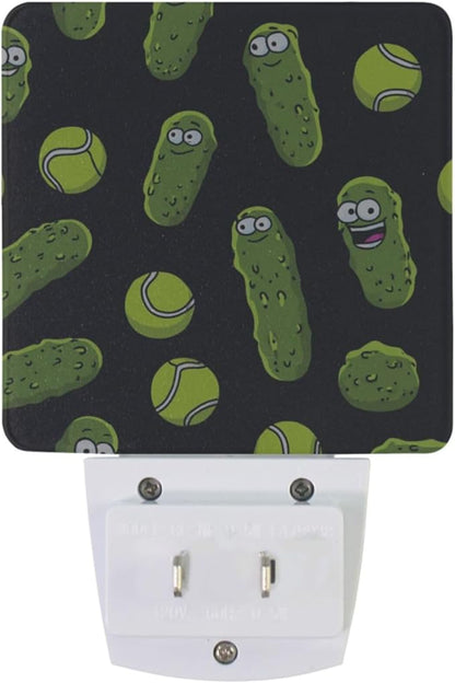 Pigsaly Led Night Light Cartoon Pickle Ball Night Light Plug in Wall Lamp Smart - Image 2
