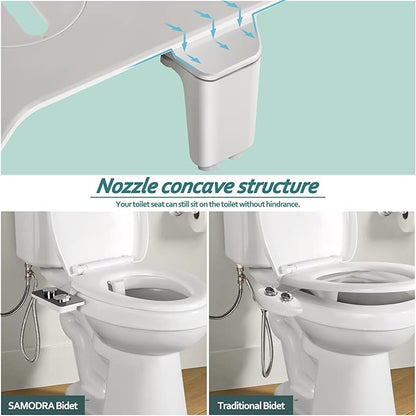 SAMODRA Bidet Attachment, Non-Electric Cold Water Bidet Toilet Seat Attachment - Image 6