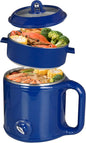 Hot Pot Electric With Steamer, Rapid Noodles Electric Pot, 2.0L Stainless Steel by Unknown