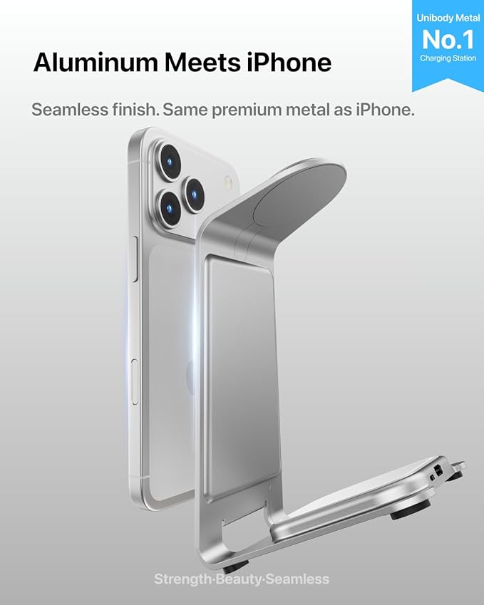 Intoval Aluminum 3 in 1 Wireless Charging Station - Image 2