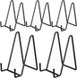 IBosins 5 Pack 6 Inch Plate Holder Display Stands, Metal Black Frame Stand by IBosins