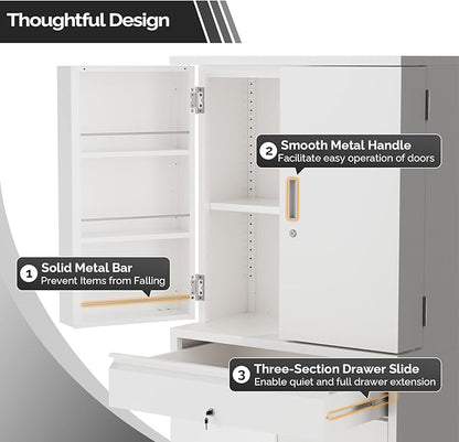 VINGLI Metal Storage Cabinet - Image 7