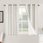 H.VERSAILTEX Primitive Linen Curtains 100% Blackout Curtain Drapes Burlap by HVERSAILTEX