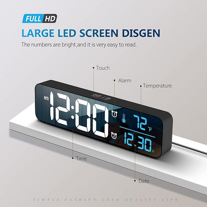 Hournor Digital Clock for Bedroom, Digital Wall Clock for Living Room Decor - Image 2