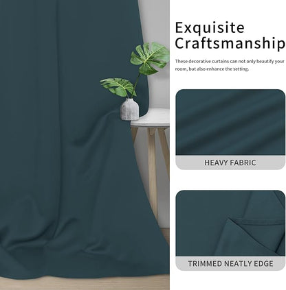 Easy-Going Blackout Curtains for Bedroom, Solid Thermal Insulated Grommet and - Image 5