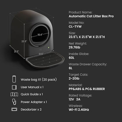 L1 Self-Cleaning Litter Box Automatic Electronic Hands-Free Smart Robot self - Image 8