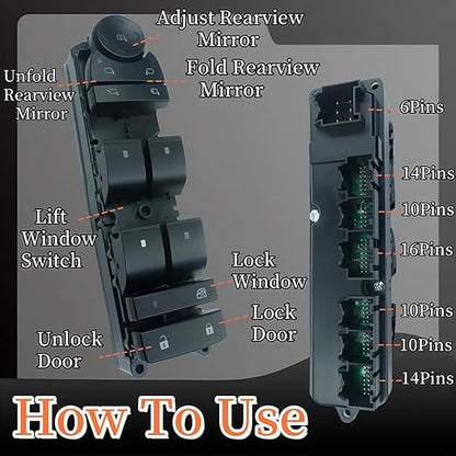 20835553 Driver Side Power Master Control Window & Door & Mirror Lock Switch - Image 6