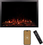 Modern Ember Highmark Traditional 44 Inch Built-in Smart Electric Fireplace by ModernEmber