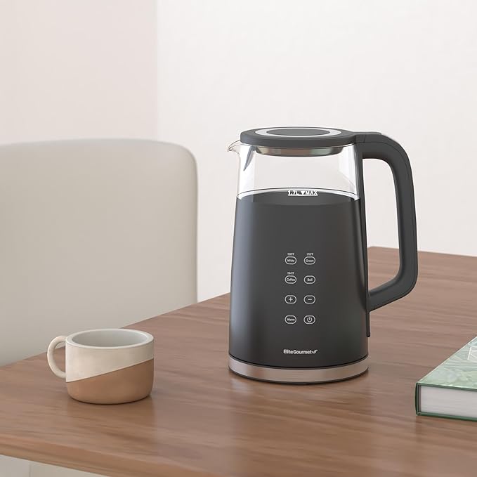 Elite Gourmet EKT8717 1.7L Dual Wall Cool Touch Electric Tea Kettle, - Image 2
