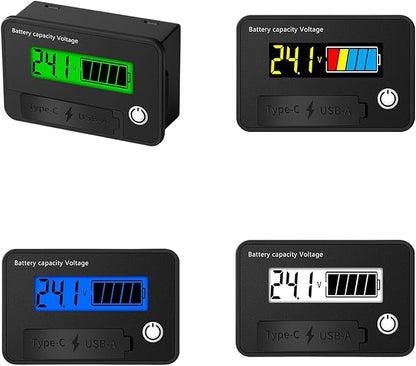 MOAIYU DC8-30V Electricity Meter Digital LCD Display Car Battery Charging - Image 6