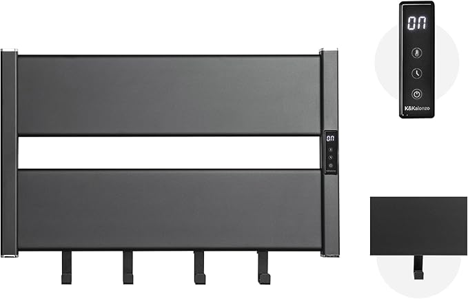 K&KALONZO Towel Warmer for Bathroom, Wall-Mounted Heated Towel Rack by KKALONZO