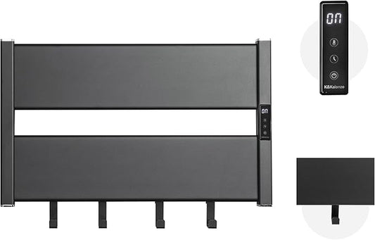 K&KALONZO Towel Warmer for Bathroom, Wall-Mounted Heated Towel Rack by KKALONZO