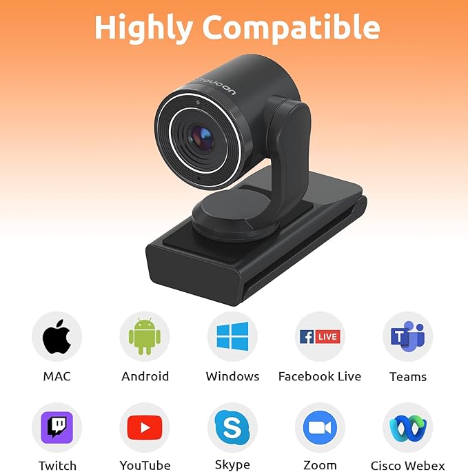 TOUCAN 1080P Webcam with Microphone, FHD Streaming Camera with 1080P/60fps - Image 6