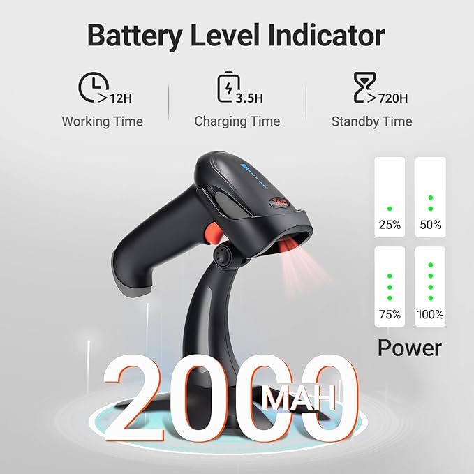 Tera Barcode Scanner Wireless 1D 2D QR - Image 2