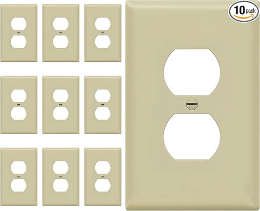 ENERLITES Duplex Receptacle Outlet Wall Plate, Electrical Outlet Cover by Enerlites