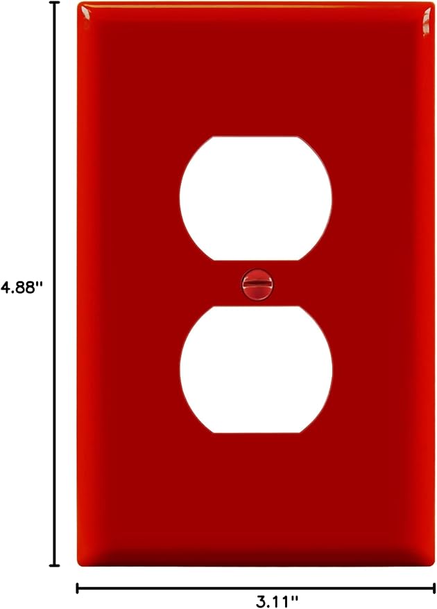 ENERLITES Duplex Receptacle Outlet Wall Plate, Electrical Outlet Cover - Image 8