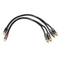 Arklove 1ft Shielded RCA Splitter Subwoofer Stereo Audio Video Cable 1 Female by Arklove