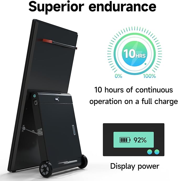 43 inch Rechargeable Portable Outdoor Digital Signage Displays, 2K FHD - Image 8