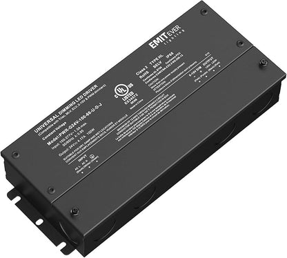 EMITEVER Dimmable Led Driver, 100W AC 100V-277V to DC 24V Transformer, 5-in-1 by EMITEVER