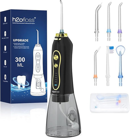 H2ofloss Water Dental Flosser Teeth Pick -Portable Oral Irrigator by SpecializinginOralCareforover10Years