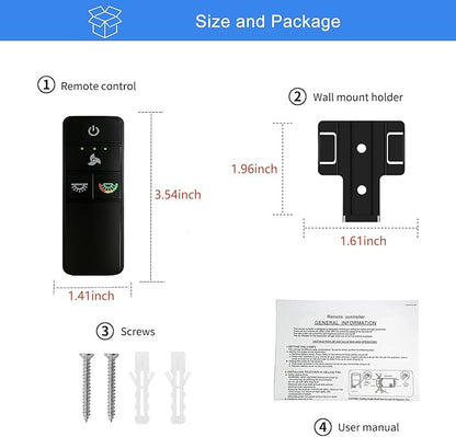 TX028C-S Ceiling Fan Remote Control Replacement - Image 5