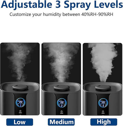 9L Smart Humidifiers for Bedroom Large Room, 2.3Gal Cool Mist Top Fill Diffuser - Image 6