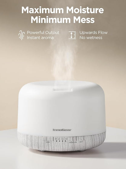 InnoGear Aromatherapy Diffuser & 10 Essential Oils Set, 500ml Essential Oil - Image 6