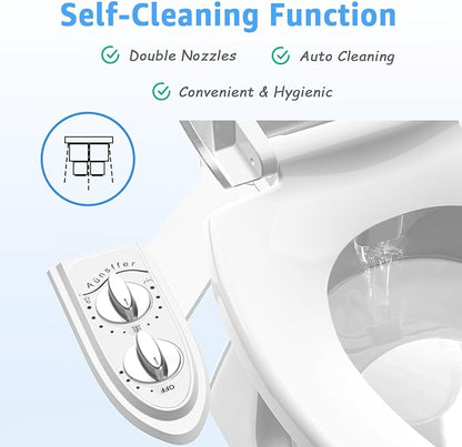 Bidet Toilet Attachment, Non-Electric 3 Wash Modes, Adjustable Water Pressure - Image 4