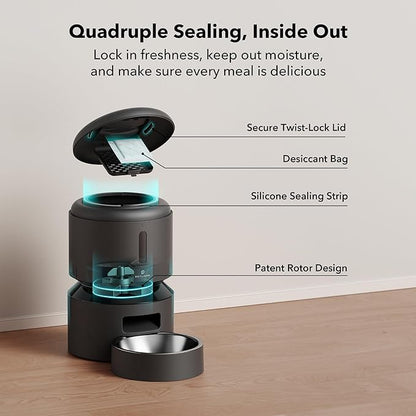 PETLIBRO Automatic Cat Feeder, 5G WiFi Pet Feeder - Image 6