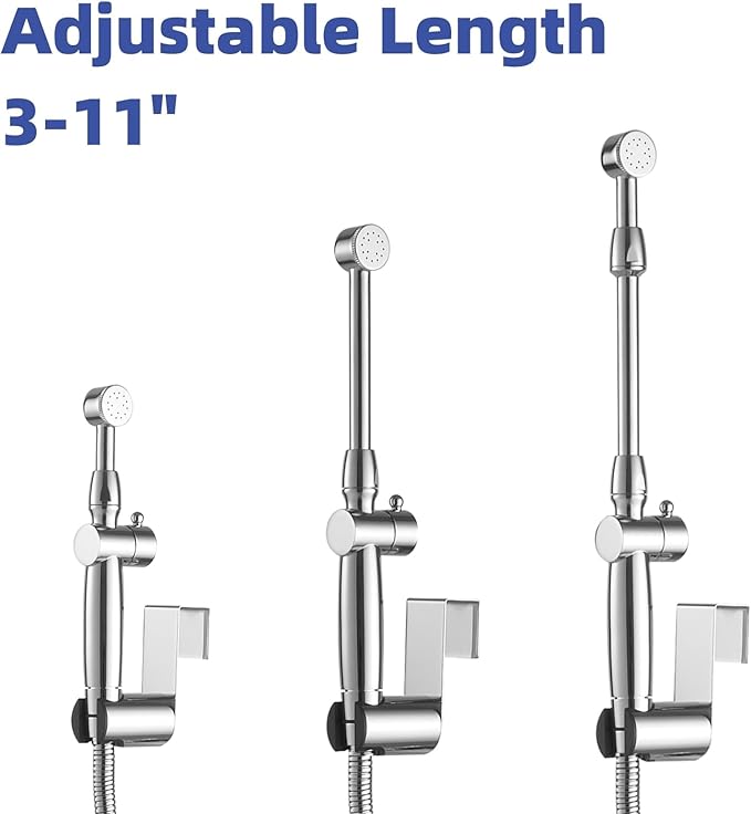 Chrome Handheld Bidet Sprayer Attachment - Image 8