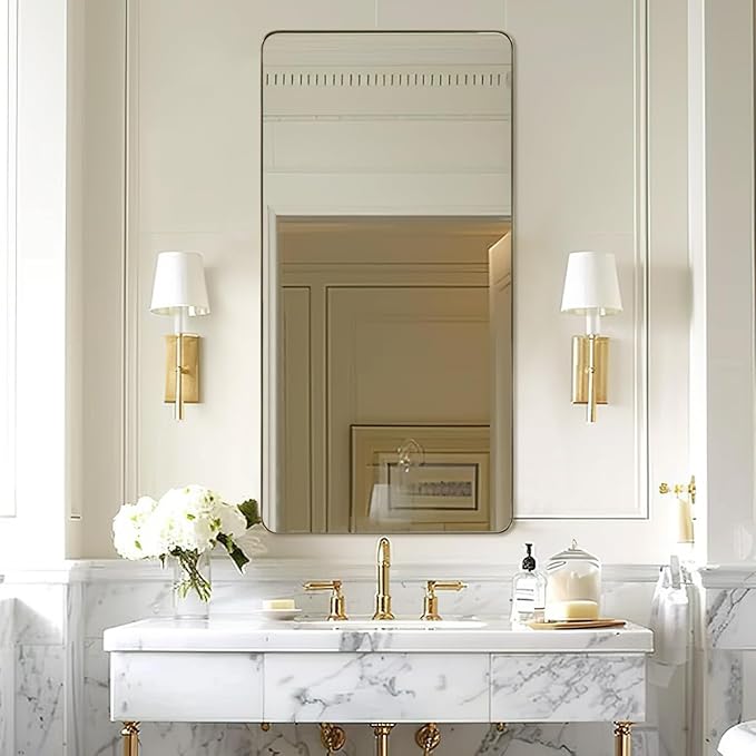 ANDY STAR Gold Bathroom Mirrors by ANDYSTAR