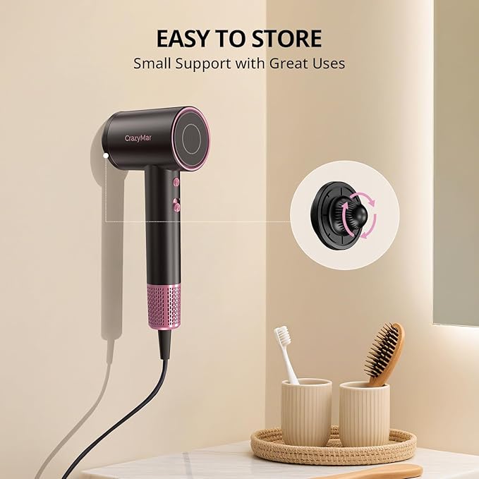 Ionic Hair Dryer with Diffuser and Concentrator- 180000 RPM High Speed Blow - Image 7