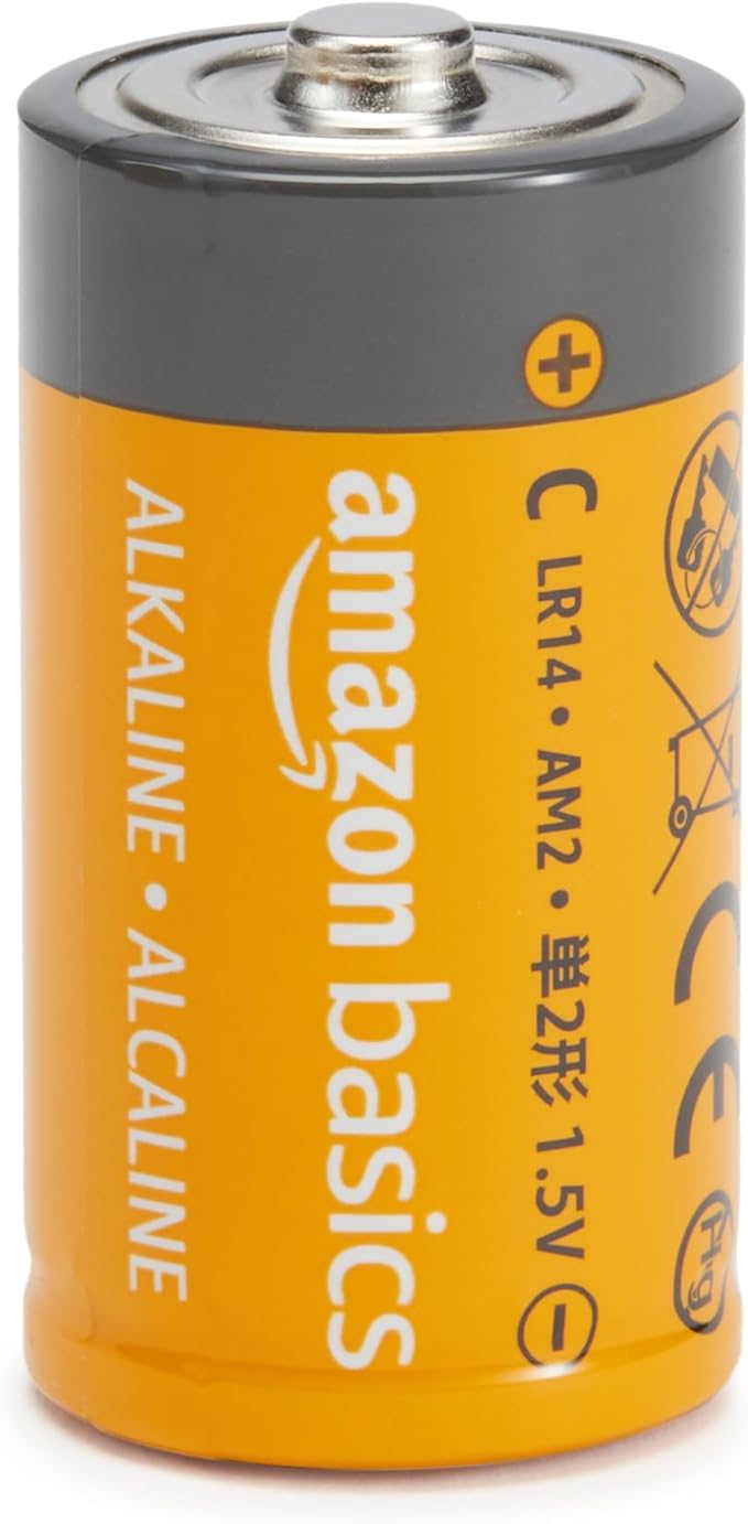 Amazon Basics 8-Pack C Cell Alkaline All-Purpose Batteries, 1.5 Volt, 5-Year - Image 2