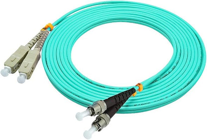 Jeirdus 15Meters 49ft SC to ST Duplex 50/125 10G OM3 Multi-Mode Fiber Optic - Image 4