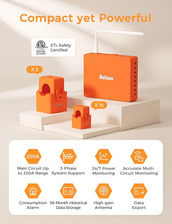 Smart Home Energy Monitor Supports Home Assistant, Real-Time Accurate Energy - Image 2